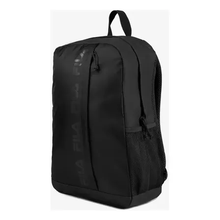 Mochila Unisex Tone Logo Letter Preta 18l Fila Preto Liso