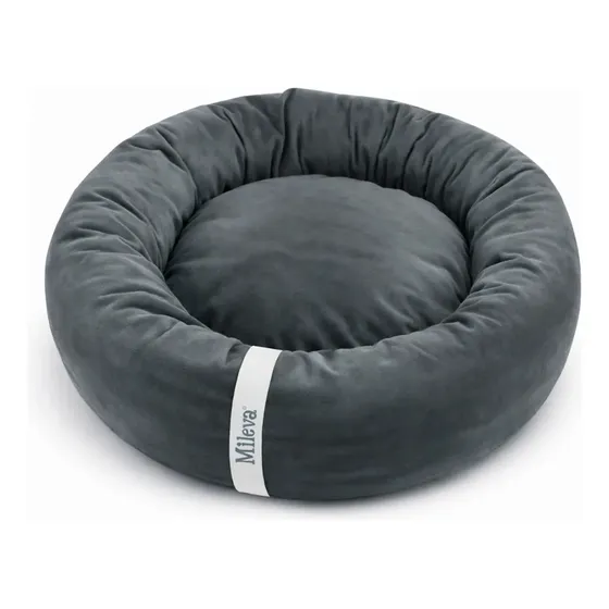 Cama Gato Nuvem Caminha Pet Redonda Ninho Soft Macia 50x50cm Cor Grafite Touch