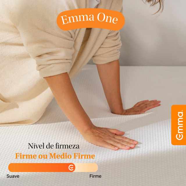 Colchão King Emma One Ortopédico Cor Branco Colchão King Emma One Ortopédico Cor Branco