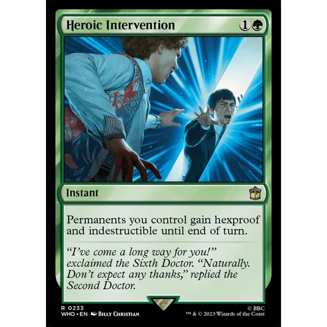 Cartas Magic 4x Heroic Intervention (dr Who) Nps