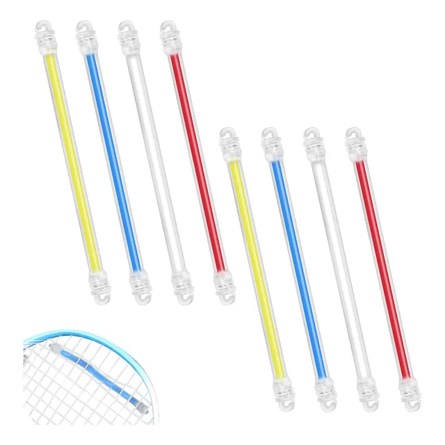 8 Amortiguador Vibracion Raqueta Tenis Largo Relleno Gel