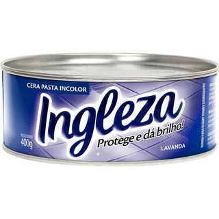 Cera Em Pasta Incolor Ingleza Lata 400g Cera Em Pasta Incolor Ingleza Lata 400g