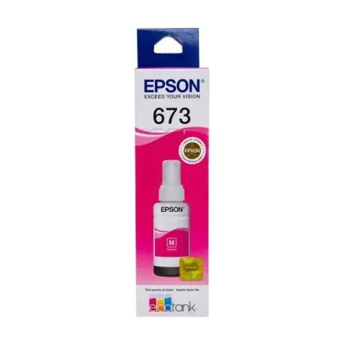 Recambio de tinta 673 para tinta Epson L800/L805/L810/L850/L1800/Ecotank Magenta