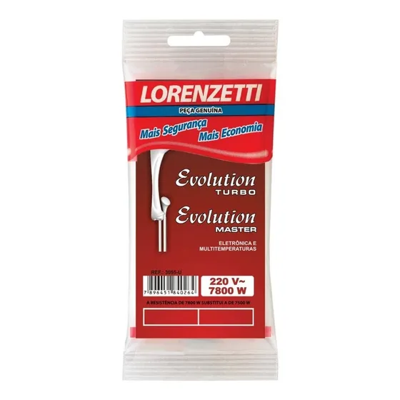 Resistência Ducha Evolution Lorenzetti 220v 7500w Original 