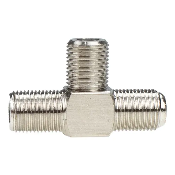 Kit 2 Emenda T Fêmea Para Cabo Coaxial - Antena/net/sky