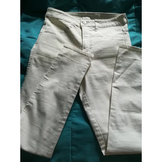 Jeans Blanco Hueso Talla 26