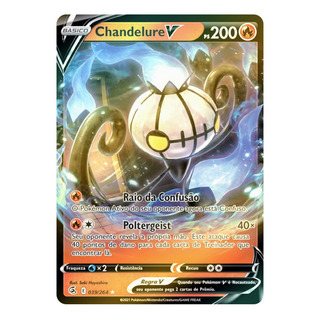 Carta Pokémon Chandelure V Golpe Fusão Carta Pokémon Chandelure V Golpe Fusão