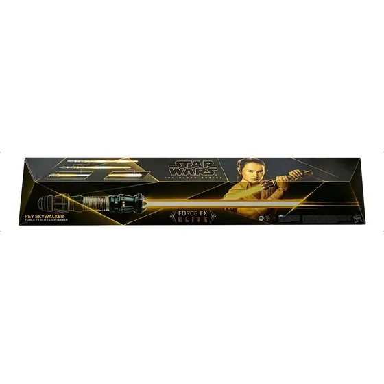Star Wars Black Series Rey Skywalker Force Elite Lightsaber Color Amarillo