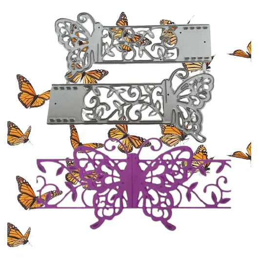Die Cut Cortante  Scrapbooking Troquel Faja Con Mariposa