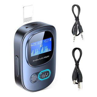 Transmissor/receptor Bluetooth 5.3 2 Em 1 Com Display Led Transmissor/receptor Bluetooth 5.3 2 Em 1 Com Display Led