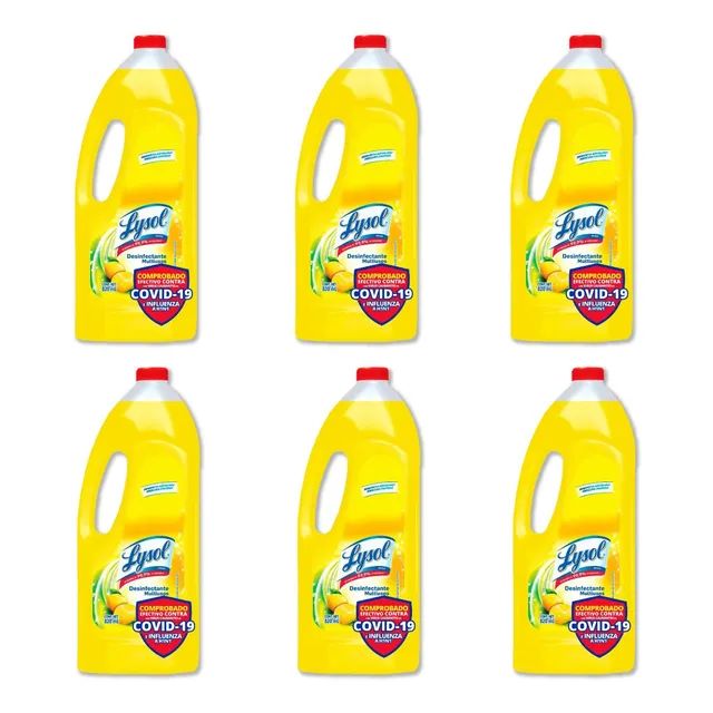 Desinfectante Multiusos Citrus 820 Ml Lysol 6 Piezas