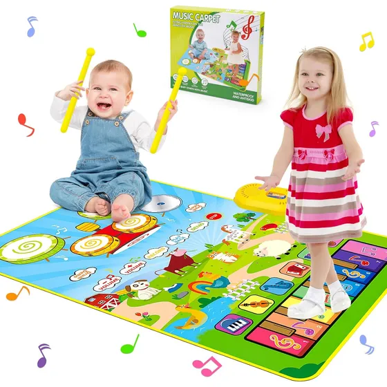 Tapete Alfombra Interactiva Musical Piano Bateria Infantil