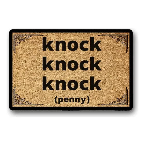 Knock Penny  Big Bang Theory Divertido Felpudo Inauguracion