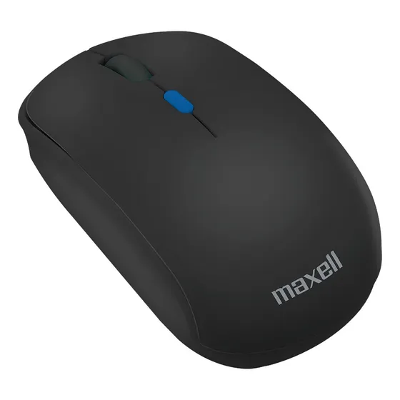 Mouse Inalámbrico Maxell Usb-c 800/1600 Dpi Color Negro