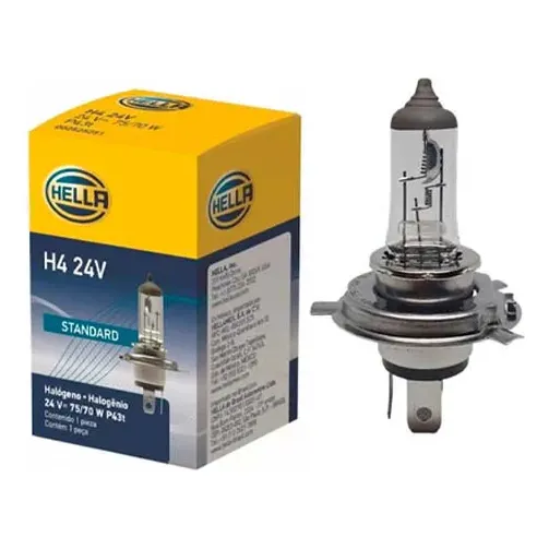 Pack X 10 Lamparas Marca Hella H4 24v 75/70w Camiones Micros
