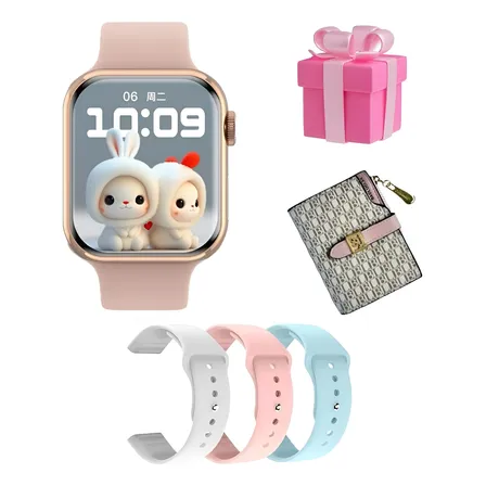 Smartwatch Série 10 Mini 38mm O Melhor Relógio Do Mercado Rosa Silicone Rosa Rosa