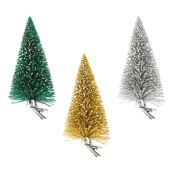 * Rbol De Navidad Artificial Con Clip, Pino En Miniatura