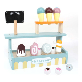 Juego De Helados De Madera Para Niños, Juguetes De Heladería Juego De Helados De Madera Para Niños, Juguetes De Heladería
