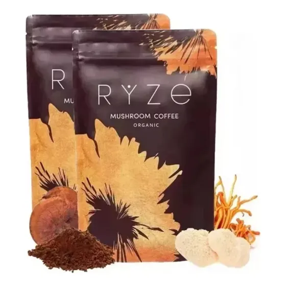 ` Café Orgánico Con Hongos Ryze Mushroom Coffee, 2 Bolsas