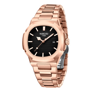 Relógio De Pulso Luminoso Em Aço Inoxidåvel Ocio Rose Gold Relógio De Pulso Luminoso Em Aço Inoxidåvel Ocio Rose Gold