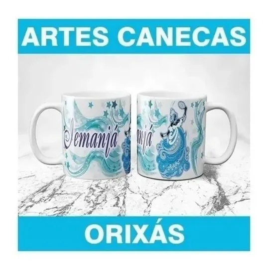 Estampas Artes Prontas Orixás Canecas