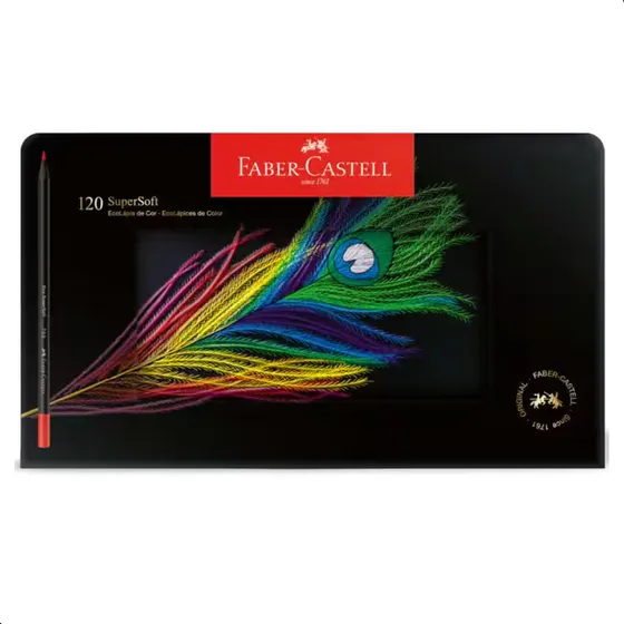 Lapis De Cor Supersoft Faber Castell 120 Cores Profissional