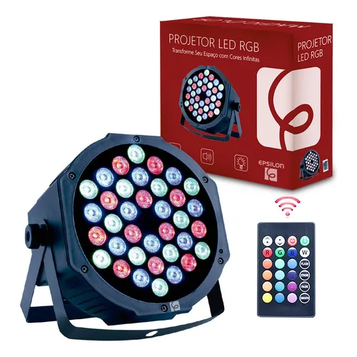 Refletor Par 36 Leds Efeito Rgb-w 36x1 Watt Dmx Bivolt Dj