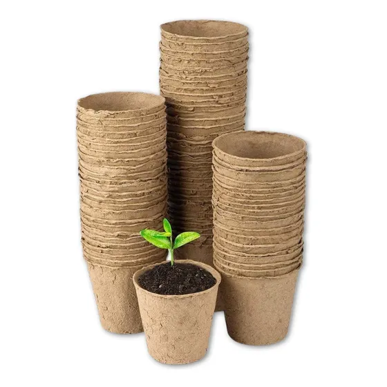 Macetas Biodegradables 8cm Cilindro X 20 Unidades Full