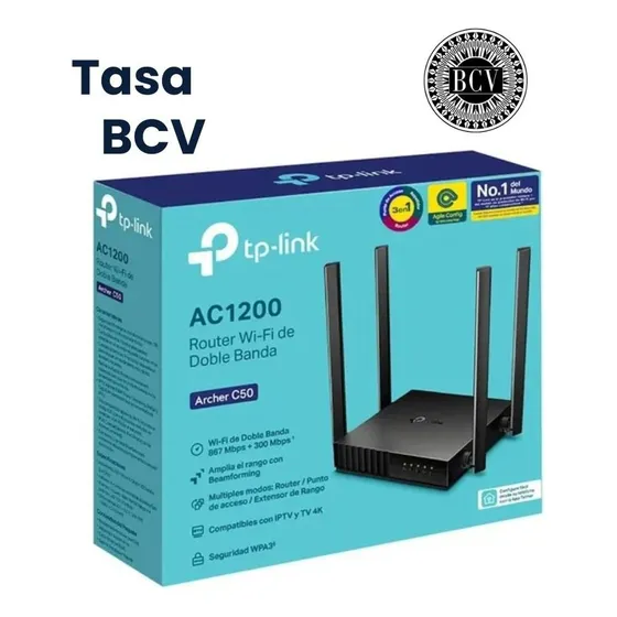 Router Tp-link Ac1200 Doble Banda Archer C50 4 Antenas
