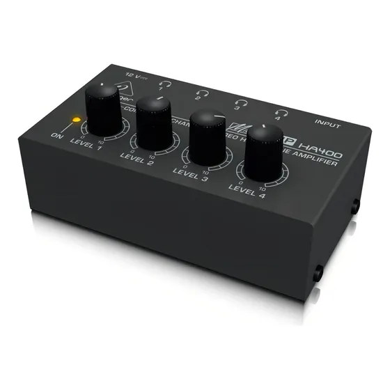 Amplificador De Fone Behringer Ha400 4 Canais Compact 12v