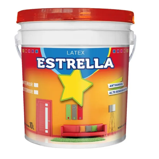 Pintura Latex Interior 10 Litros Antihongos Super Cubritiva 