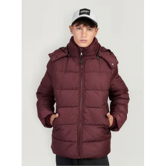 Campera Niño Kevingston Himalaya Inflada Rojo Fuerte