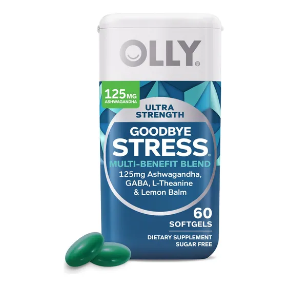 Suplemento Olly Ultra Strength Goodbye Stress 60 Cápsulas Bl