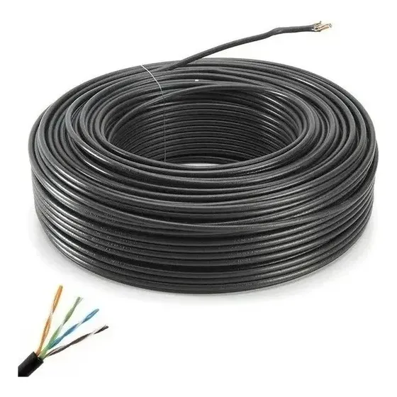 Cable Utp 50mts Cat 5e Exterior Cca Filtro Uv 4 Pares