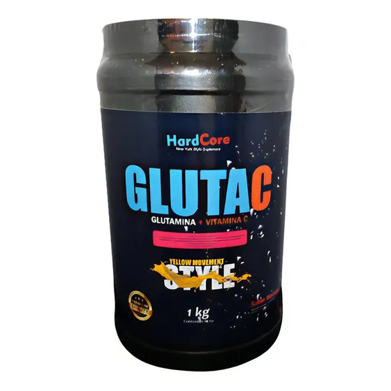 Suplemento En Polvo Glutamina + Vitamina Hardcore Nutrition Gluta C 1kg En Pote