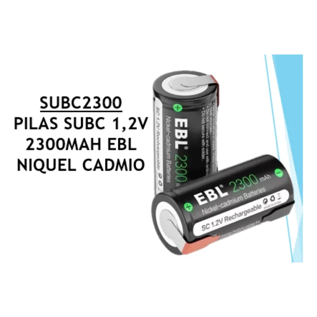 Pila Bateria Sub C 1.2v 2300mah Ebl