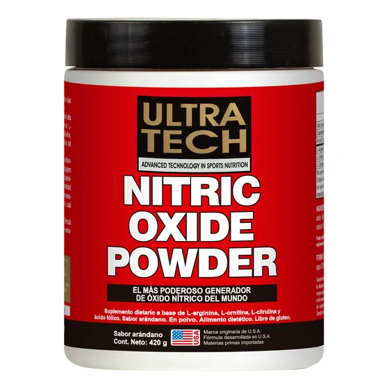 Nitric Oxide Powder X 420gr Ultra Tech -polvo Sabor Arándano Sabor Arándanos