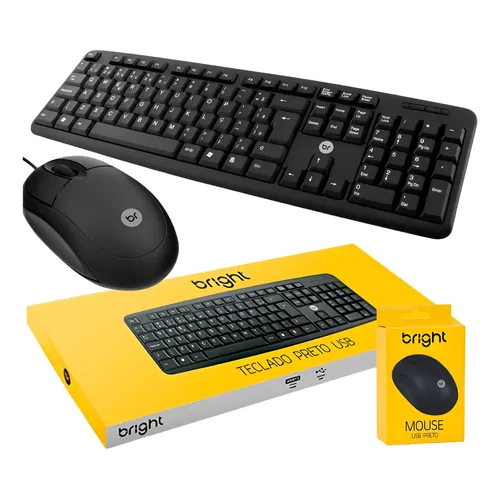 Kit de teclado e mouse sem fio OEX TM402 Português Brasil de cor