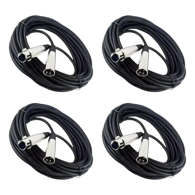 4 Cable Jack Canon A Plug Canon 10 Metros Para Microfono Xlr