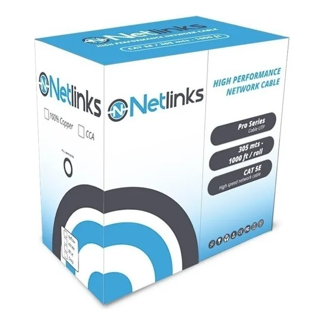 Cable Utp Cat 5e Netlinks 70-30 305 Mts