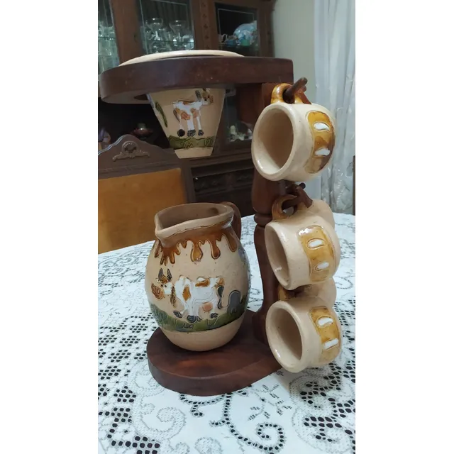Colador Cafe, Jarra + 6 Tazas