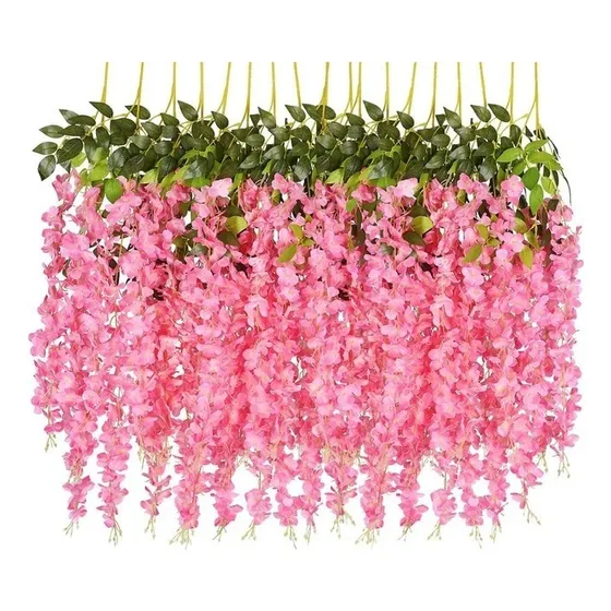 Pack De 12 Colgantes De Flores Artificiales Guirnaldas