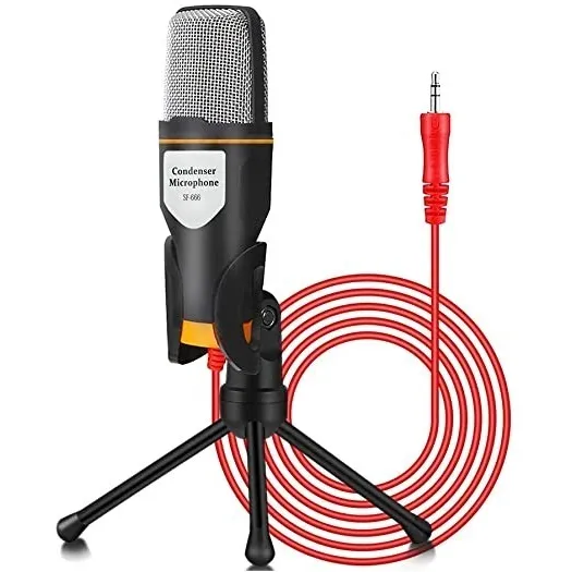 Micrófono Iukus Condensador Con Trípode Para Pc Y Celulares