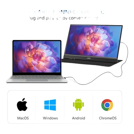 Monitor Portátil G-story 14  1080p Usb-a, Ips Antirreflejo