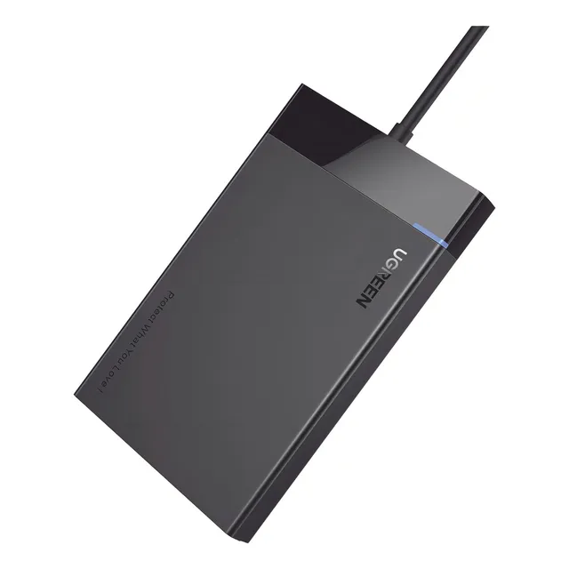 Carcasa de Disco Duro 2.5'' Ugreen (Enclosure) Velocidad SATA 3.0 de hasta 6 Gbps Compatible con SATA 2.0/1.0 Velocidad USB 3.0 de hasta 5 Gbp Compatible con USB 2.0 y 1.1 SATA I II III, HDD, SSD