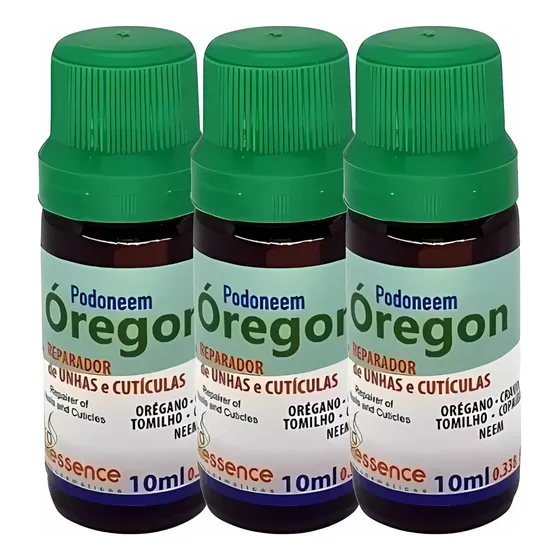 Podoneem Óregon Reparador Unhas E Cutículas 10ml 3 Unidades