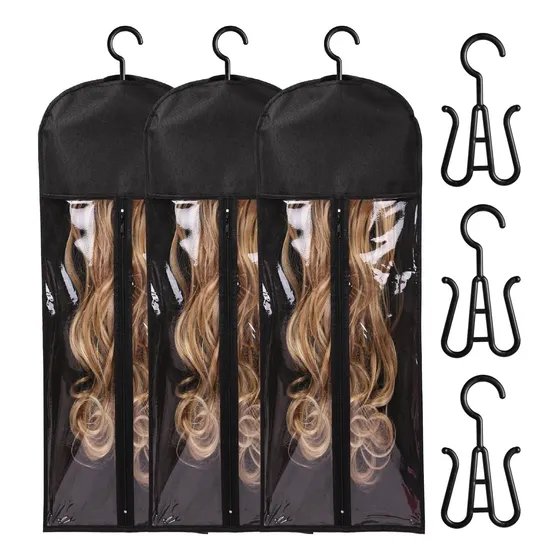 3pcs Soporte De Extensión De Cabello Extra Largo: Bolsas De