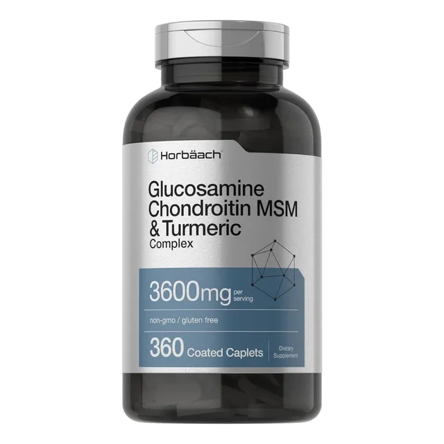 Glucosamina Condroitina Msm Y Curcuma Horbaach 360 Pastillas