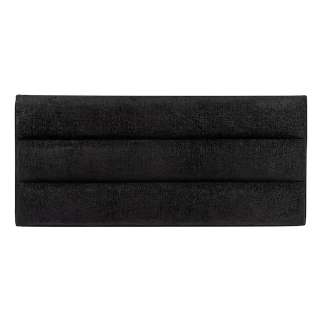Cabecera Tapizada Matrimonial Mat Para Recamara Moderna Color Xecah Negro