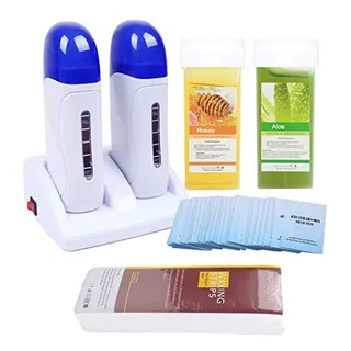 Kit De Depilación Con Cera Roll-on Doble Calentador De Cartu Kit De Depilación Con Cera Roll-on Doble Calentador De Cartu